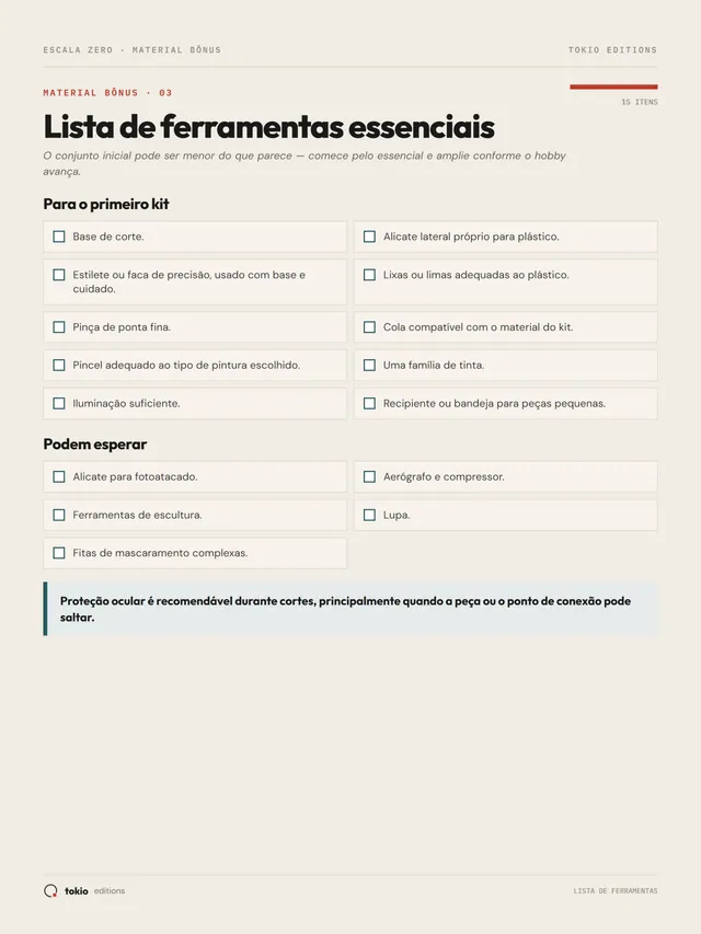 Miniatura da lista de ferramentas essenciais