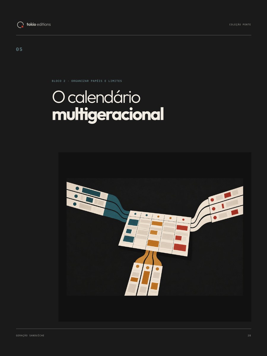 Página interna sobre o calendário multigeracional