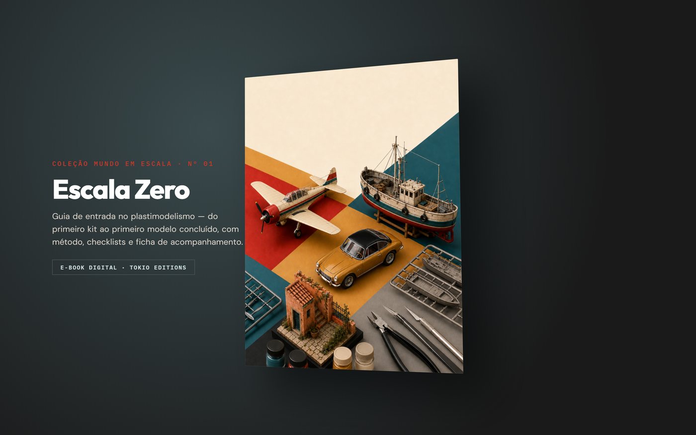 Mockup do e-book Escala Zero, capa Coleção Mundo em Escala Nº 01